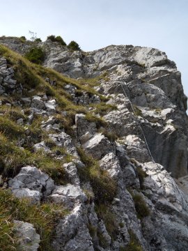 Sulla parte finale della ferrata (33816 bytes)